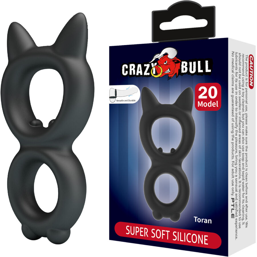 Alternative view of CRAZY BULL - TORAN DOUBLE SILICONE RING MODEL 20