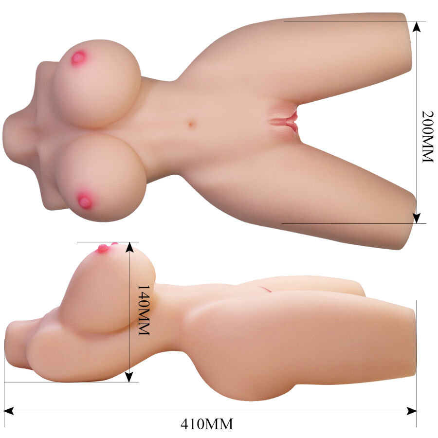 CRAZY BULL - LILY REALISTIC FEMALE TORSO VAGINA AND ANAL 4 KG - Bild 5