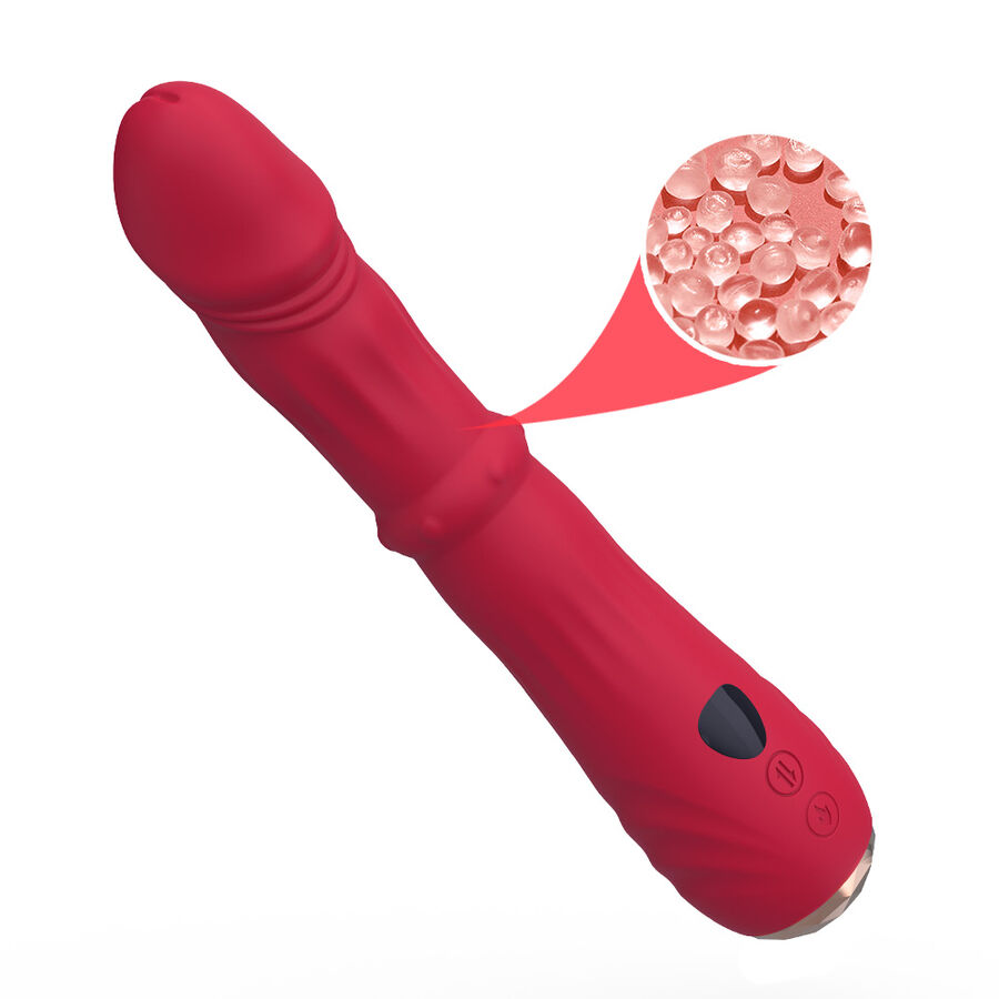 ARMONY - THERMO-ADJUSTABLE POINT A STIMULATOR VIBRATOR DILDO RED - Bild 6
