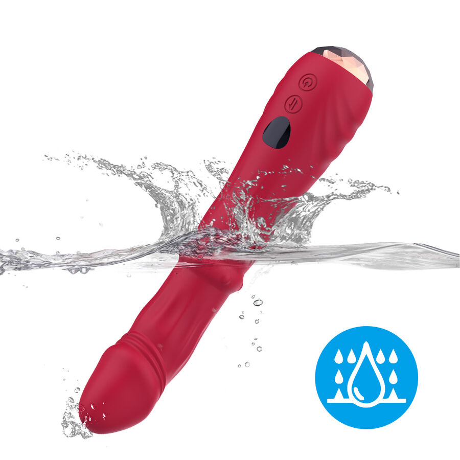 ARMONY - THERMO-ADJUSTABLE POINT A STIMULATOR VIBRATOR DILDO RED - Bild 8