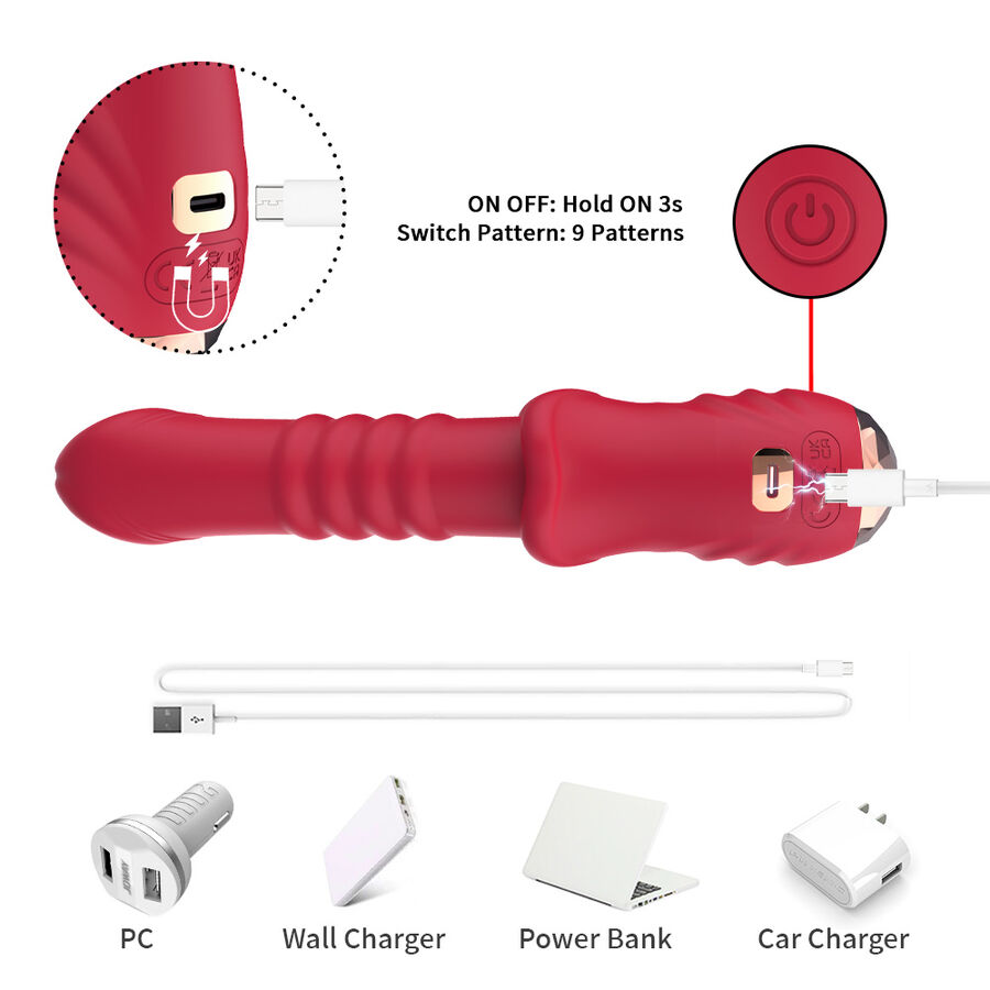 ARMONY - POINT A STIMULATING VIBRATOR DILDO RED - Bild 7