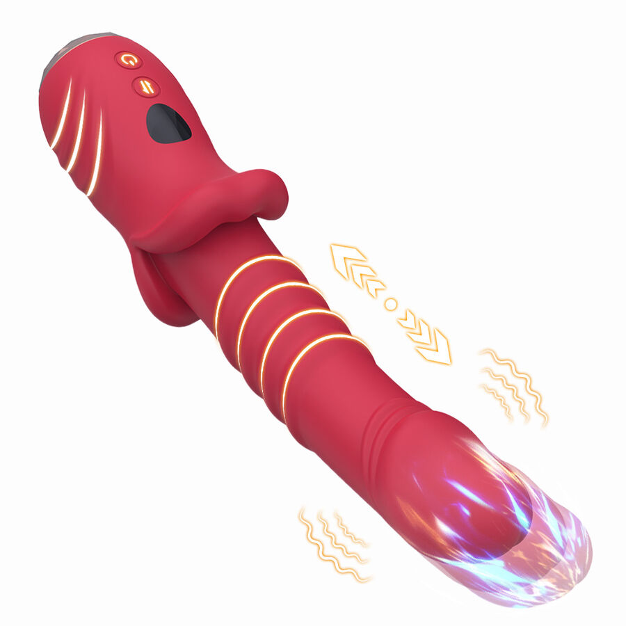 Alternative view of ARMONY - POINT A STIMULATING VIBRATOR DILDO RED