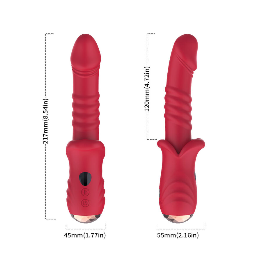 ARMONY - POINT A STIMULATING VIBRATOR DILDO RED - Bild 6