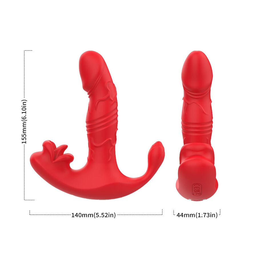 ARMONY - ANAL VIBRATOR PANTY C AND G-SPOT STIMULATOR REMOTE CONTROL RED - Bild 4