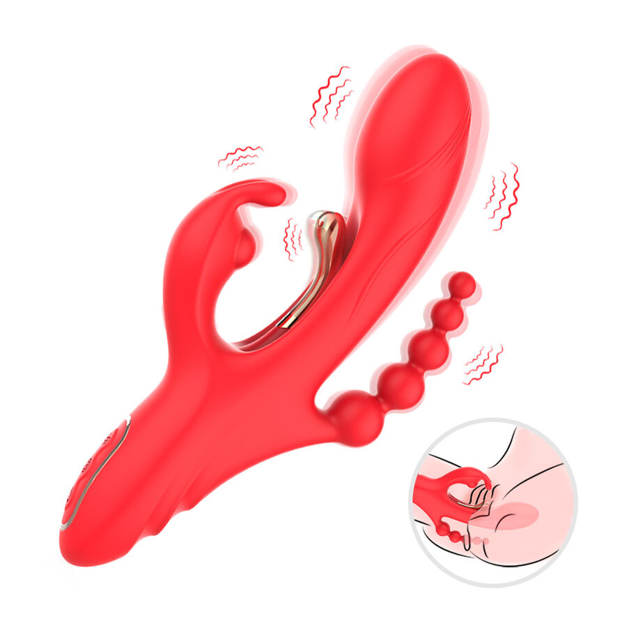 Alternative view of ARMONY - G-SPOT AND CLITORIS STIMULATOR VIBRATOR RED