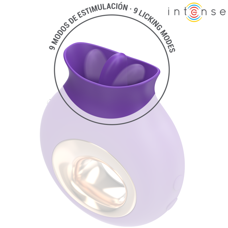 INTENSE - TULI CLITORIS STIMULATOR 9 VIBRATIONS & 9 OSCILLATIONS PURPLE - Bild 5