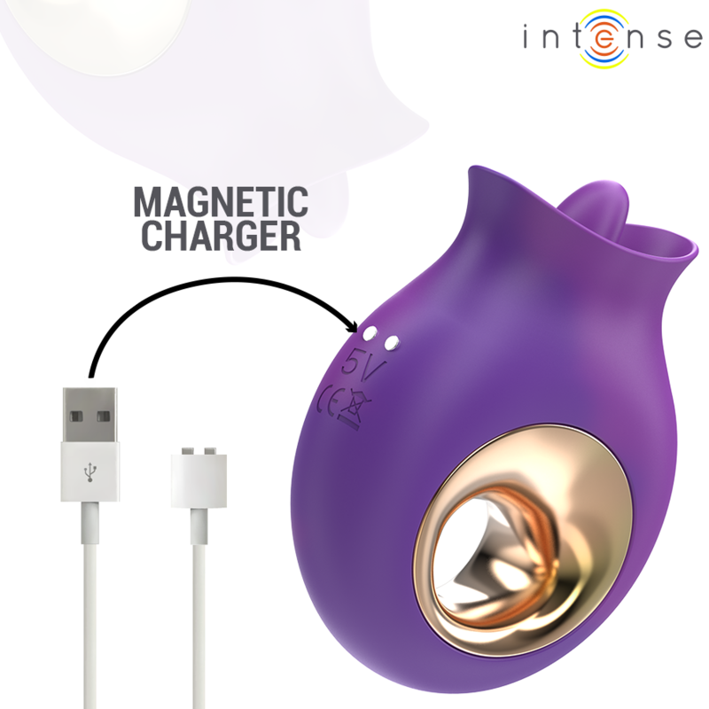 INTENSE - TULI CLITORIS STIMULATOR 9 VIBRATIONS & 9 OSCILLATIONS PURPLE - Bild 6
