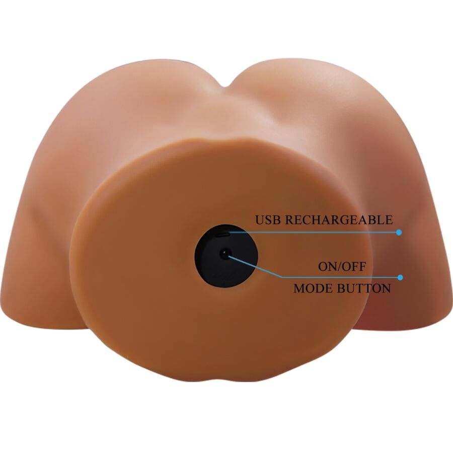 CRAZY BULL - SOPHIA REALISTIC FEMALE BUTT VIBRATOR AND SUCKER WITH SOUND 5.5 KG - Bild 5