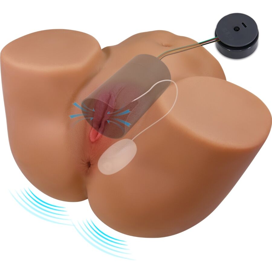 CRAZY BULL - SOPHIA REALISTIC FEMALE BUTT VIBRATOR AND SUCKER WITH SOUND 5.5 KG - Bild 3
