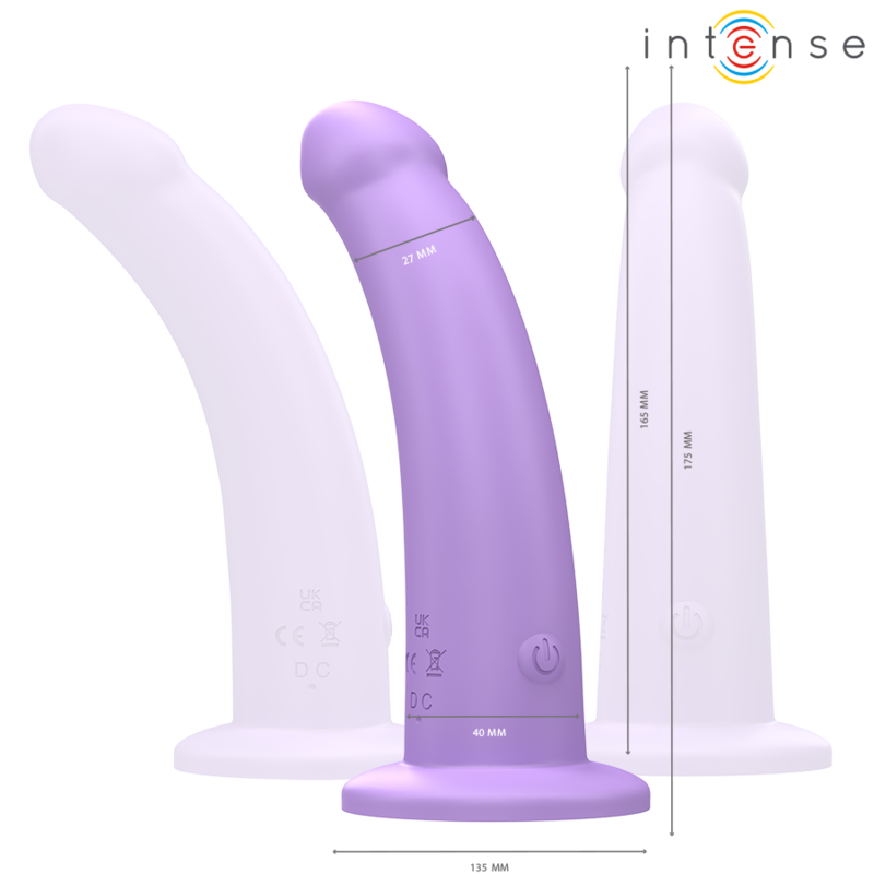 INTENSE - EDDIE VIBRATOR 17.5 CM 10 VIBRATIONS PURPLE REMOTE CONTROL - Bild 3