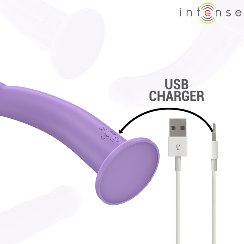 INTENSE - EDDIE VIBRATOR 17.5 CM 10 VIBRATIONS PURPLE REMOTE CONTROL - Bild 7