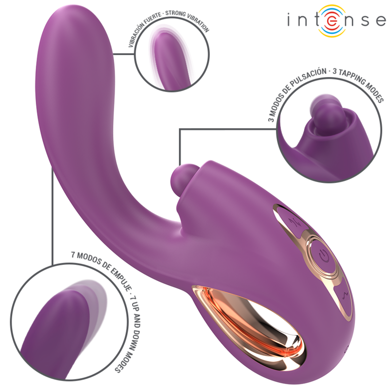 INTENSE - LALI MULTIFUNCTION G-SPOT VIBRATOR TAPPING & THRUST & VIBRATION PURPLE - Bild 2