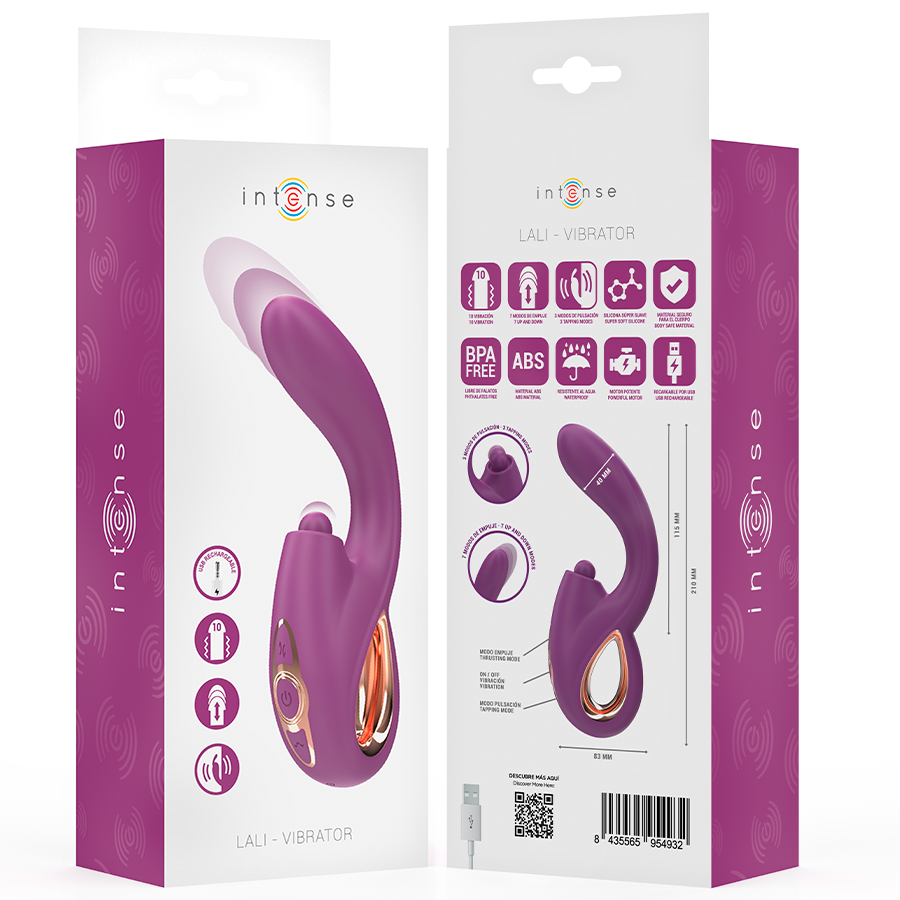 INTENSE - LALI MULTIFUNCTION G-SPOT VIBRATOR TAPPING & THRUST & VIBRATION PURPLE - Bild 8