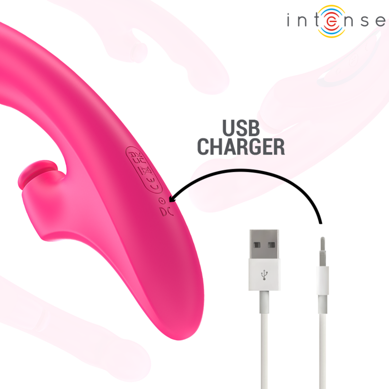 INTENSE - EMI VIBRATOR 13.5 CM MULTIFUNCTION 3 IN 1 10 VIBRATIONS PINK - Bild 7