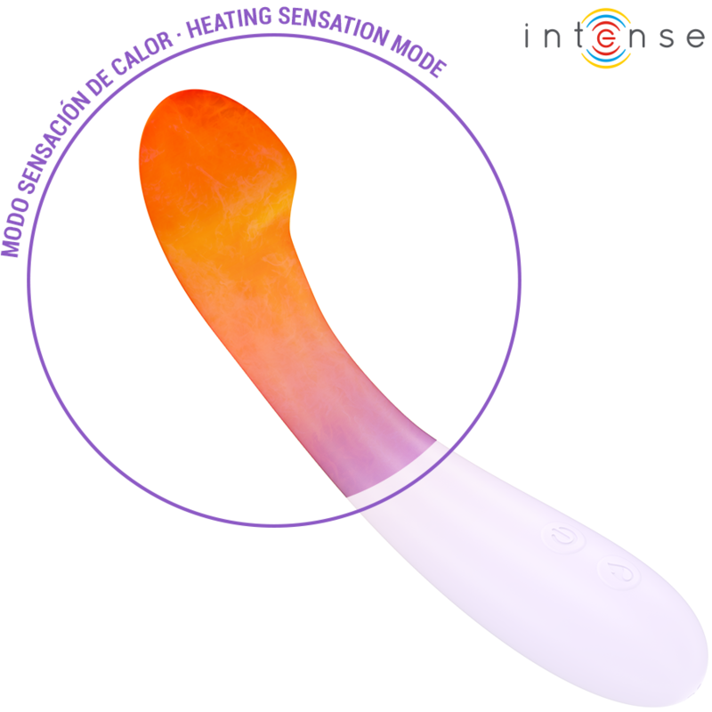 INTENSE - BECKY VIBRATOR 19 CM HEATABLE 7 VIBRATIONS PURPLE - Bild 4