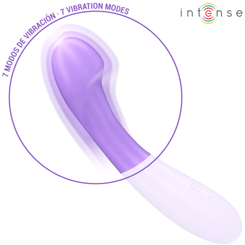 INTENSE - BECKY VIBRATOR 19 CM HEATABLE 7 VIBRATIONS PURPLE - Bild 5