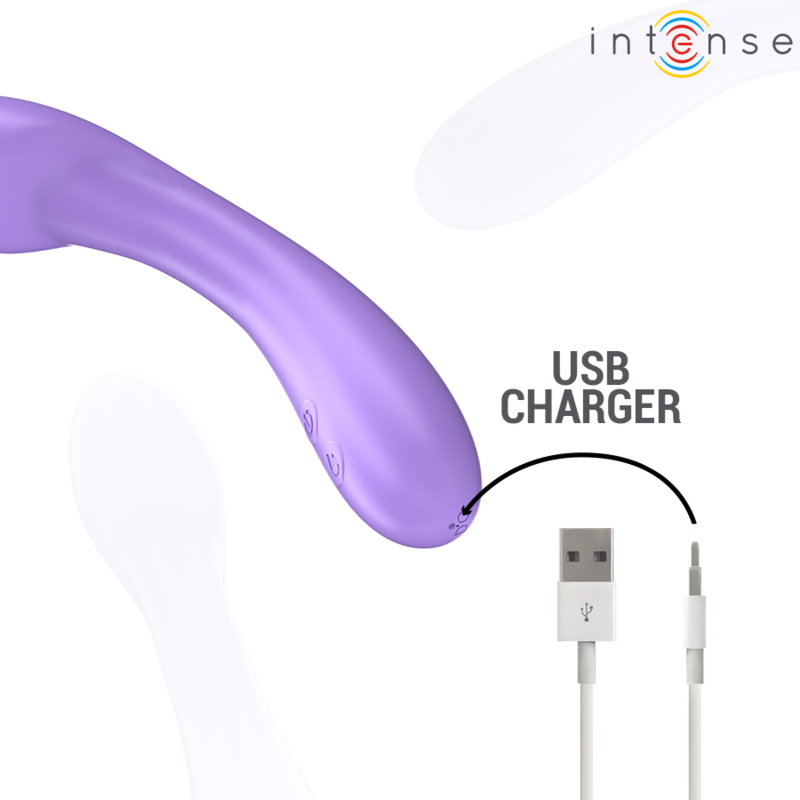 INTENSE - BECKY VIBRATOR 19 CM HEATABLE 7 VIBRATIONS PURPLE - Bild 7
