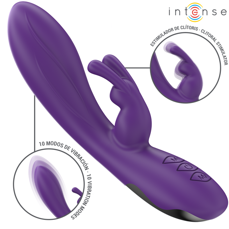 Alternative view of INTENSE - RANDALL RABBIT VIBRATOR 10 VIBRATIONS PURPLE