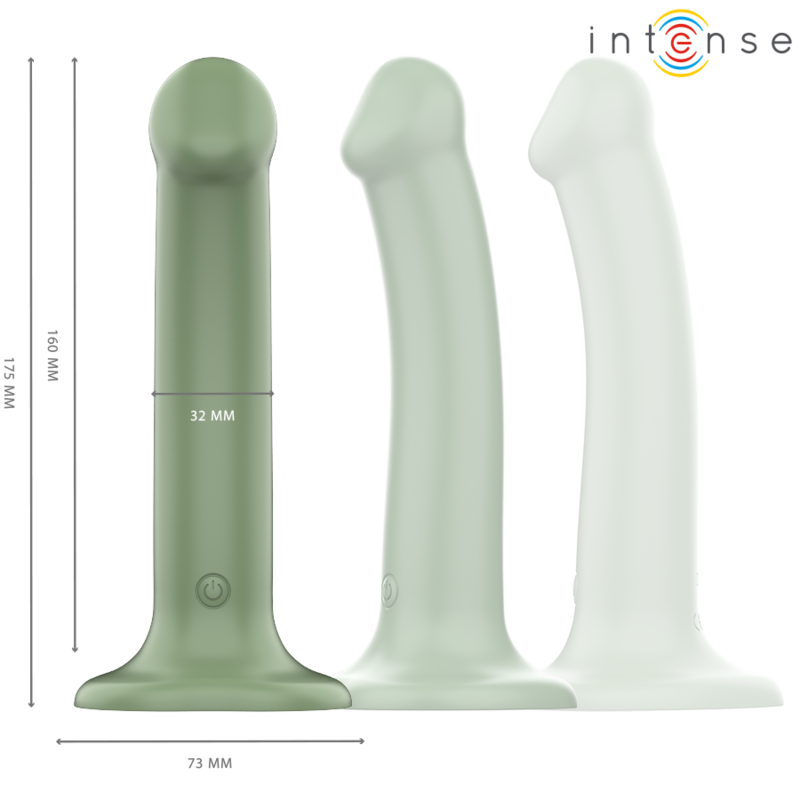 INTENSE - BECCA VIBRATOR WITH SUCTION CUP 10 VIBRATIONS GREEN REMOTE CONTROL - Bild 3