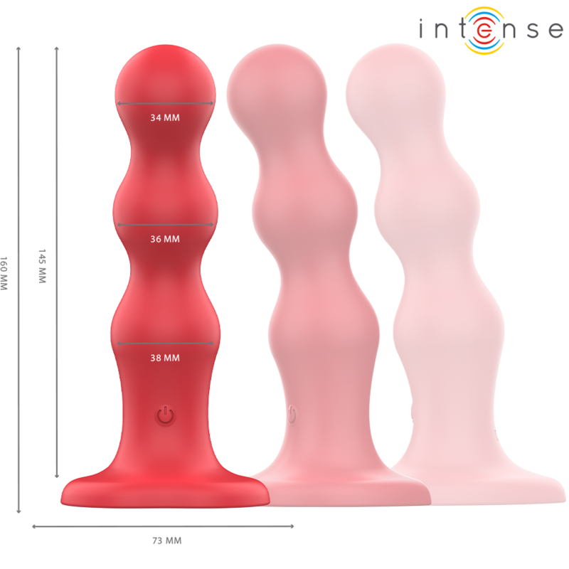 INTENSE - CODY VIBRATOR WITH SUCTION CUP RED REMOTE CONTROL - Bild 4