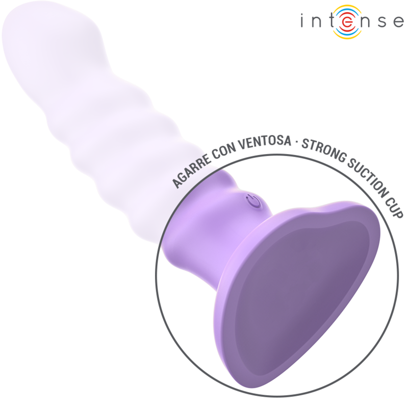 INTENSE - BRENDA VIBRATOR SIZE M SPIRAL DESIGN 10 VIBRATIONS PURPLE REMOTE CONTROL - Bild 5