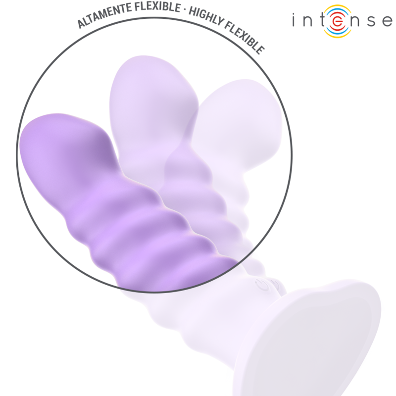 INTENSE - BRENDA VIBRATOR SIZE M SPIRAL DESIGN 10 VIBRATIONS PURPLE REMOTE CONTROL - Bild 7