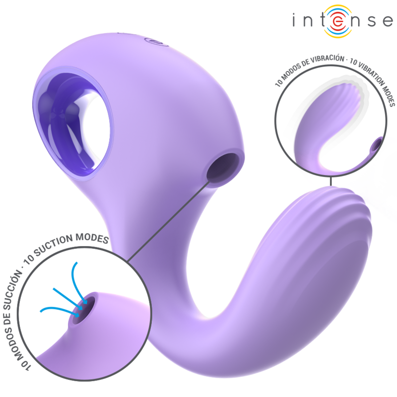 Alternative view of INTENSE - BAXTER VIBRATOR & STIMULATOR VIOLET