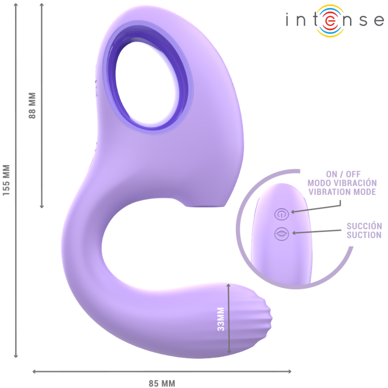 INTENSE - BAXTER VIBRATOR & STIMULATOR VIOLET - Bild 6