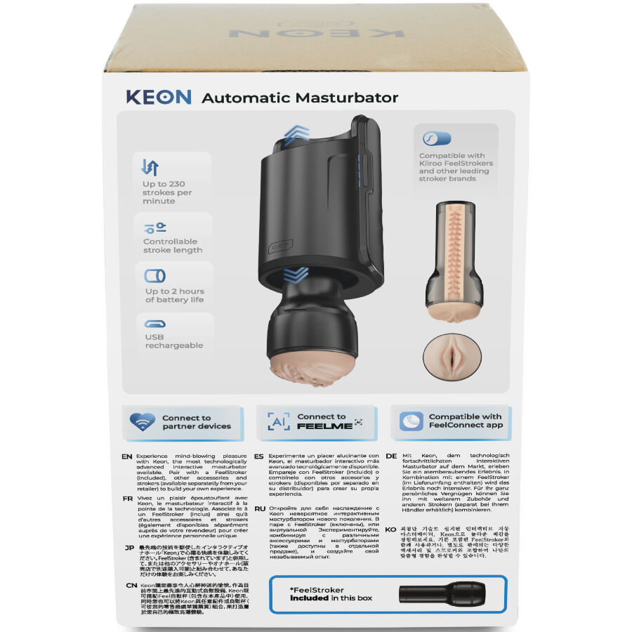 KIIROO - KEON WIFI COMBO AUTOMATIC MASTURBATOR + FEEL STROKER - Bild 4