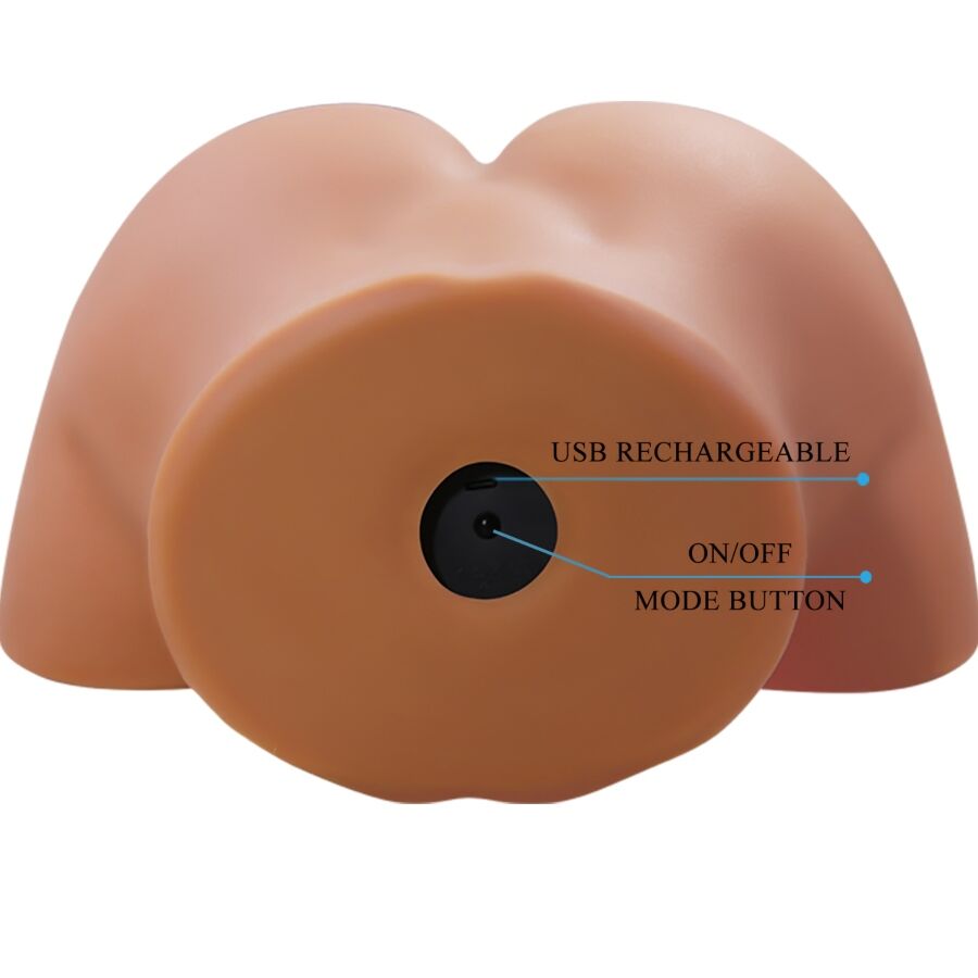 CRAZY BULL - ILANA REALISTIC FEMALE BUTT VIBRATOR AND SUCKER WITH SOUND 6.8 KG - Bild 6