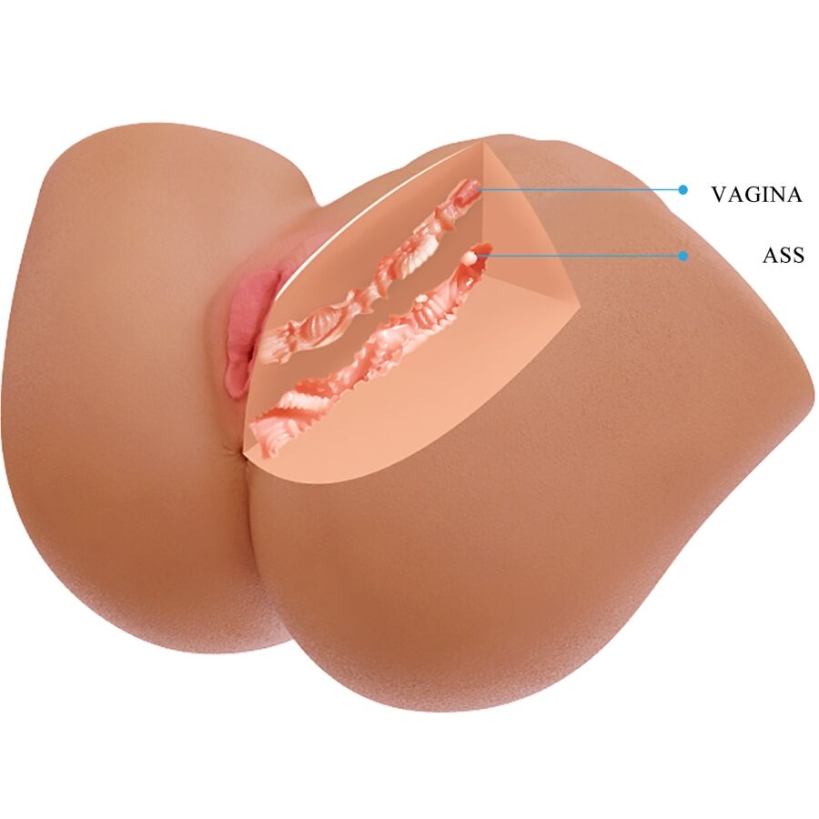 CRAZY BULL - ILANA REALISTIC FEMALE BUTT VIBRATOR AND SUCKER WITH SOUND 6.8 KG - Bild 7