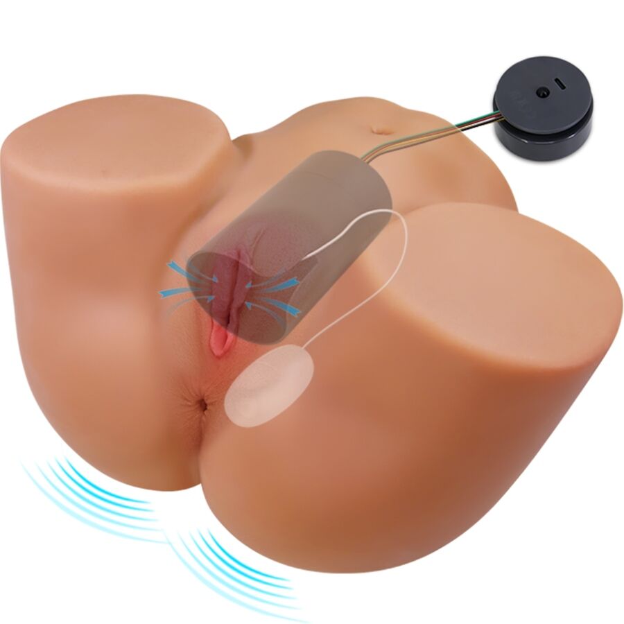 CRAZY BULL - ILANA REALISTIC FEMALE BUTT VIBRATOR AND SUCKER WITH SOUND 6.8 KG - Bild 4