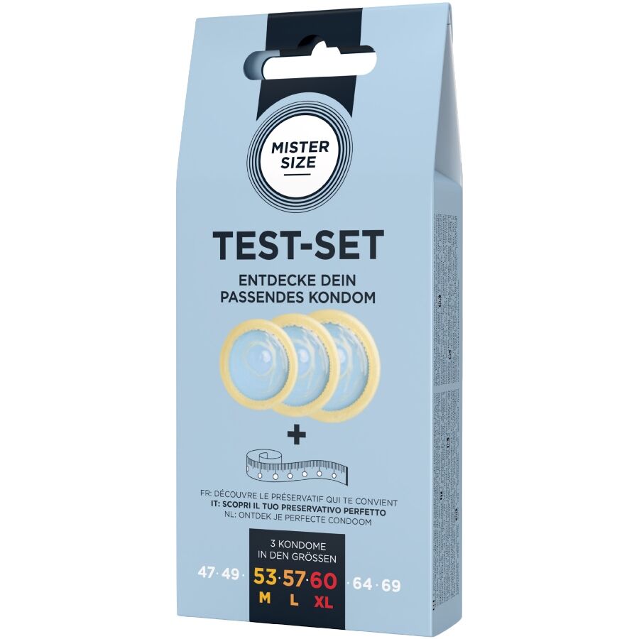MISTER SIZE - TEST SET 3 DIFFERENT SIZED CONDOMS + MEASURING TAPE - Bild 3