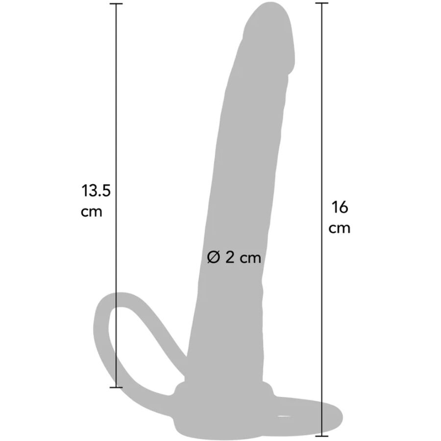 GET REAL - DOUBLE TROUBLE SILICONE ANAL PENETRATOR 16 CM - Bild 3