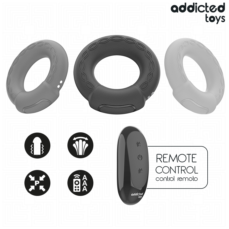 ADDICTED TOYS - HEATING EFFECT VIBRATING COCK RING REMOTE CONTROL - Bild 7