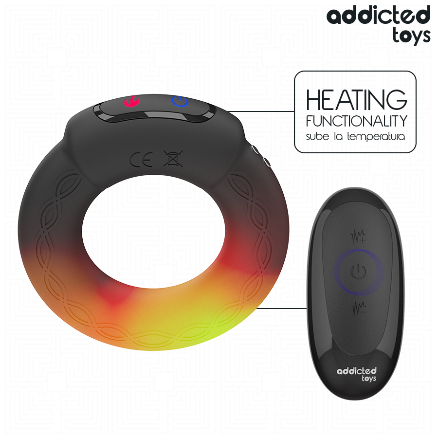 ADDICTED TOYS - HEATING EFFECT VIBRATING COCK RING REMOTE CONTROL - Bild 3