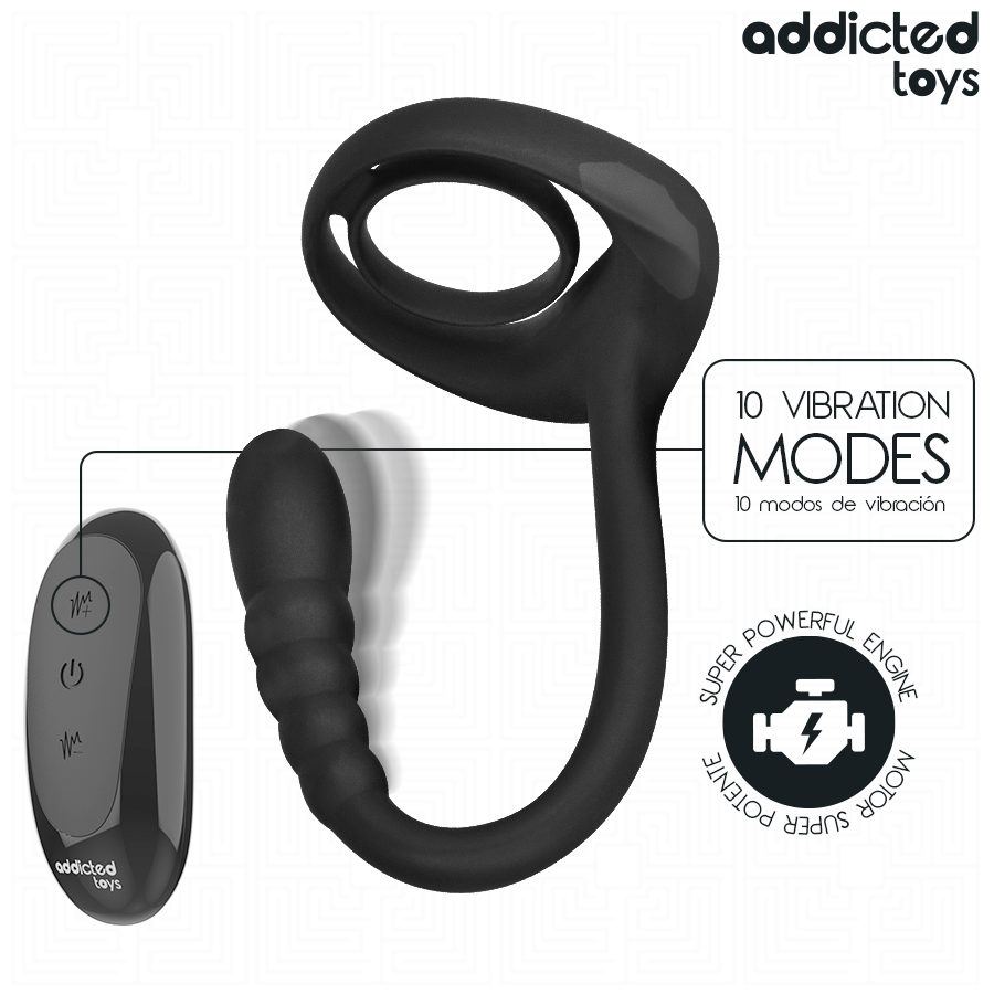 ADDICTED TOYS - P-SPOT VIBRATING COCK RING REMOTE CONTROL - Bild 5