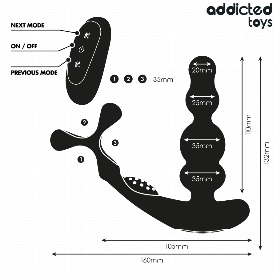 ADDICTED TOYS - ROTATING PROSTATE MASSAGER REMOTE CONTROL - Bild 6