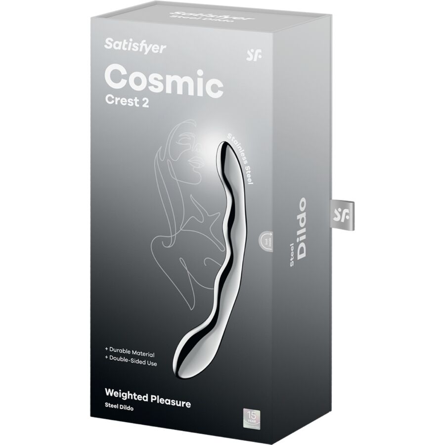 SATISFYER - COSMIC CREST 2 STAINLESS STEEL DOUBLE-ENDED DILDO - Bild 5