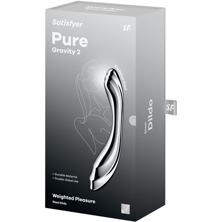 SATISFYER - PURE GRAVITY 2 STAINLESS STEEL DOUBLE-ENDED DILDO - Bild 5