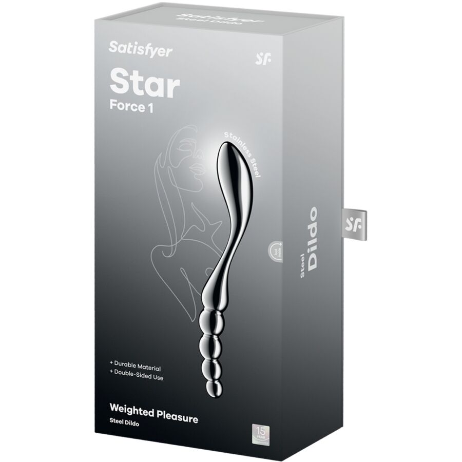 SATISFYER - STAR FORCE 1 STAINLESS STEEL DOUBLE-ENDED DILDO - Bild 5