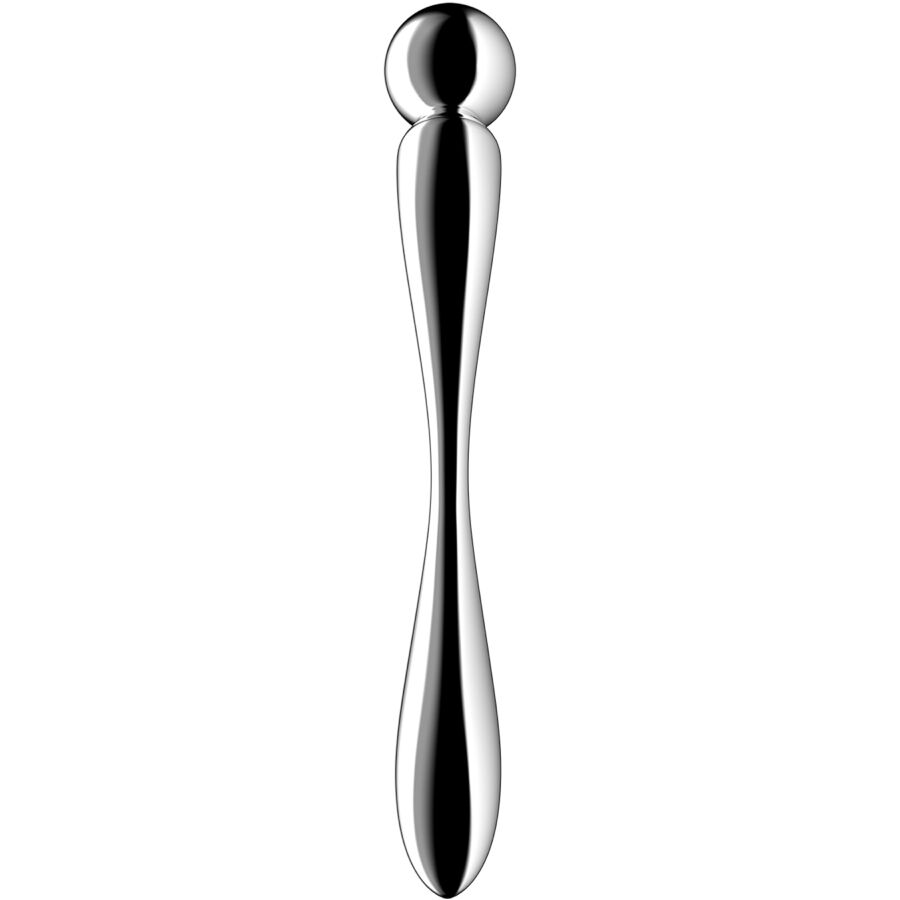 Alternative view of SATISFYER - STAR FORCE 2 STAINLESS STEEL DOUBLE-ENDED DILDO