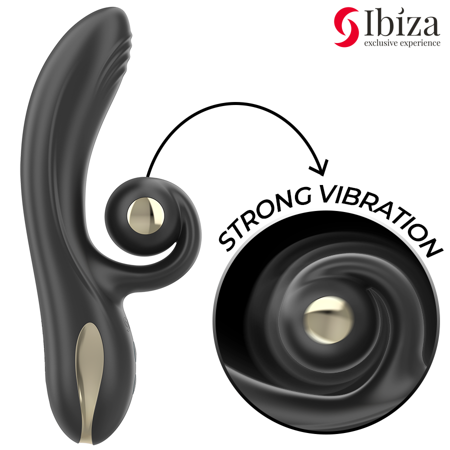 IBIZA - TWISTER VIBRATOR WITH CURVE STIMULATOR AND VIBRO-ROTATION - Bild 3