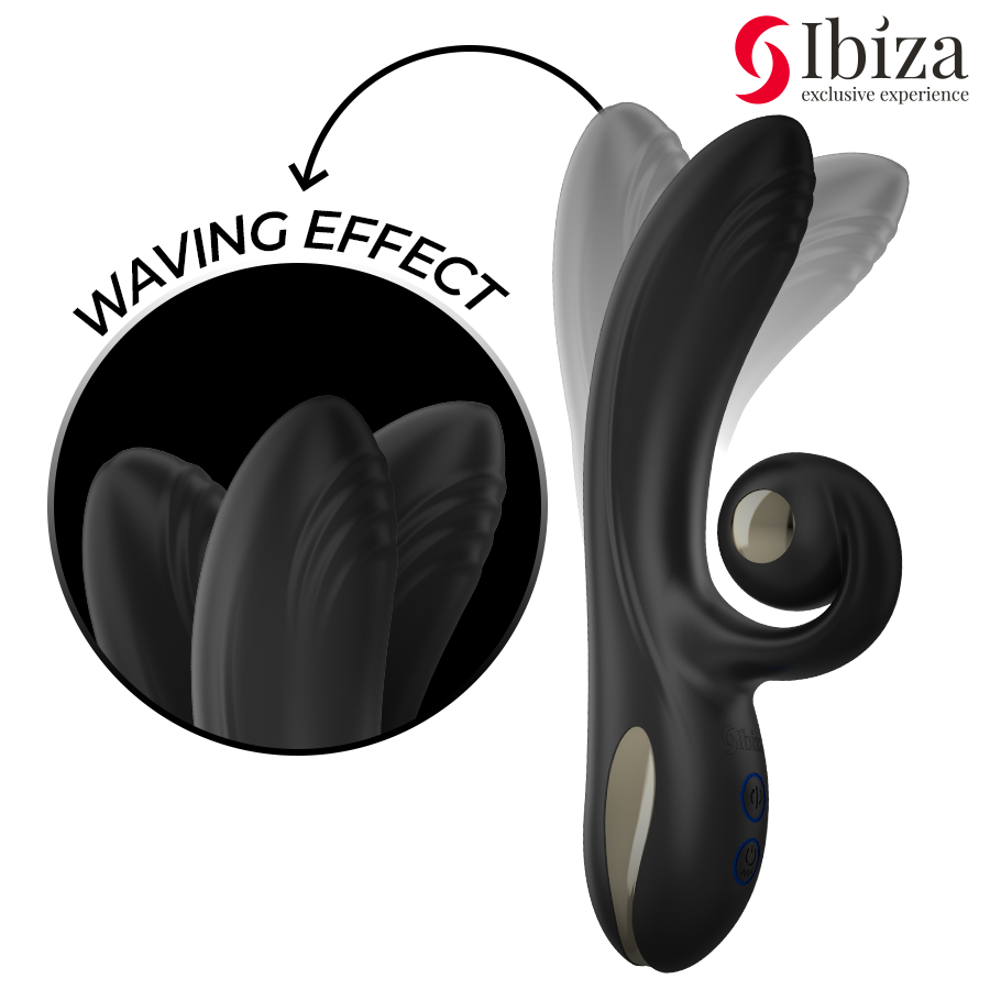 IBIZA - TWISTER VIBRATOR WITH CURVE STIMULATOR AND VIBRO-ROTATION - Bild 2