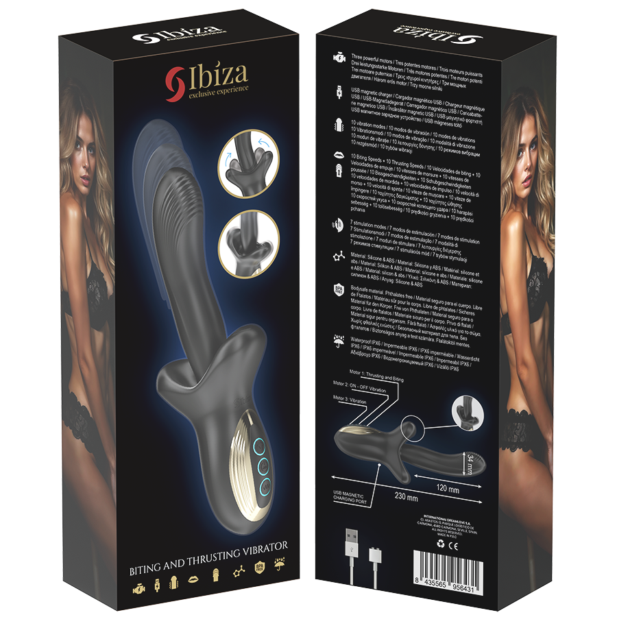 IBIZA - POWERFUL VIBRATOR WITH THRUSTING AND BITING EFFECT - Bild 7