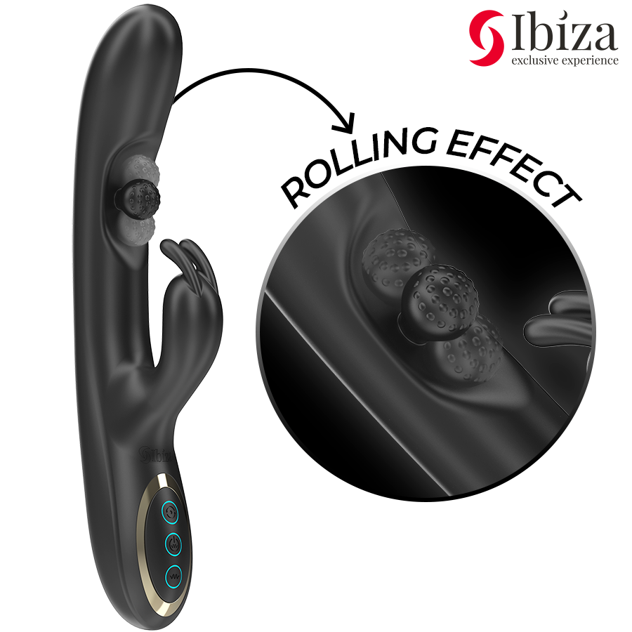 IBIZA - POWERFUL RABBIT VIBRATOR WITH MASSAGING ROLLING PEARL - Bild 3