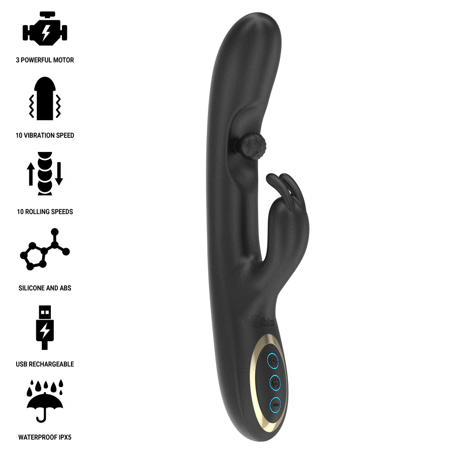 IBIZA - POWERFUL RABBIT VIBRATOR WITH MASSAGING ROLLING PEARL - Bild 2