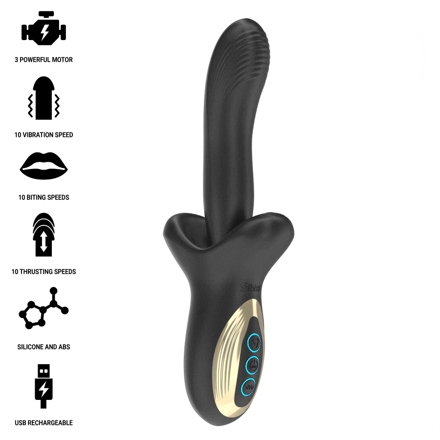 IBIZA - POWERFUL VIBRATOR WITH THRUSTING AND BITING EFFECT - Bild 2