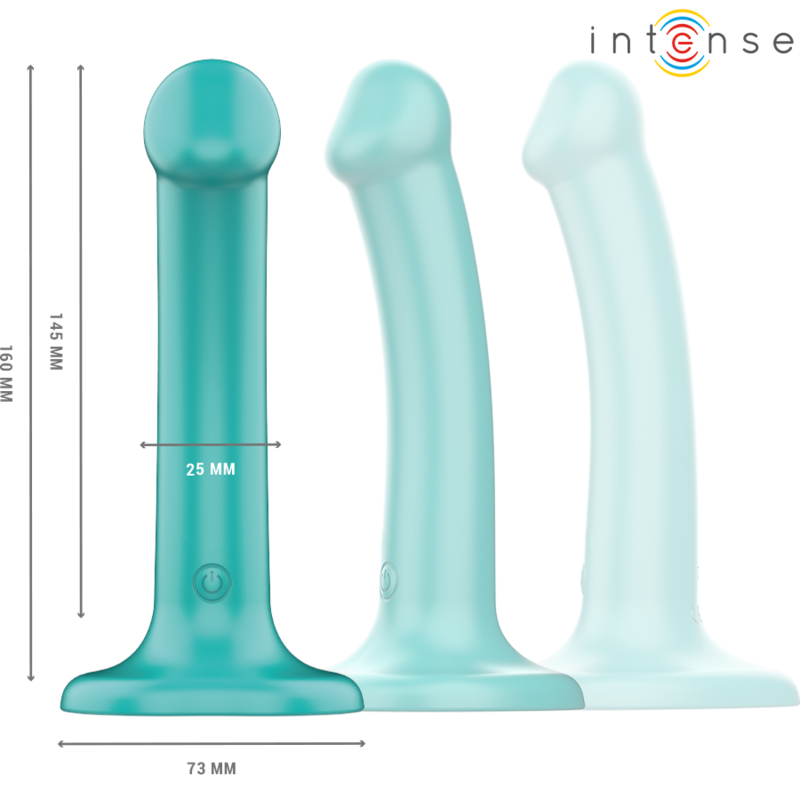 INTENSE - KATIE VIBRATOR WITH SUCTION CUP 10 VIBRATIONS BLUE REMOTE CONTROL - Bild 3