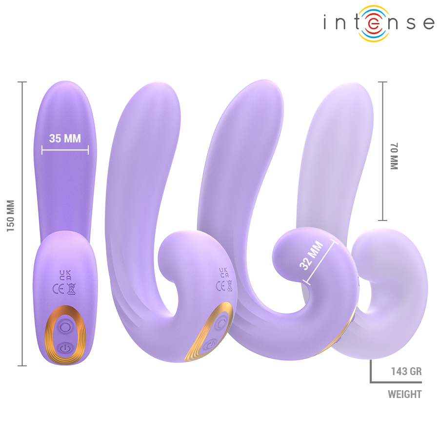 Alternative view of INTENSE - MERYL DOUBLE VIBRATION CLITORIS STIMULATOR